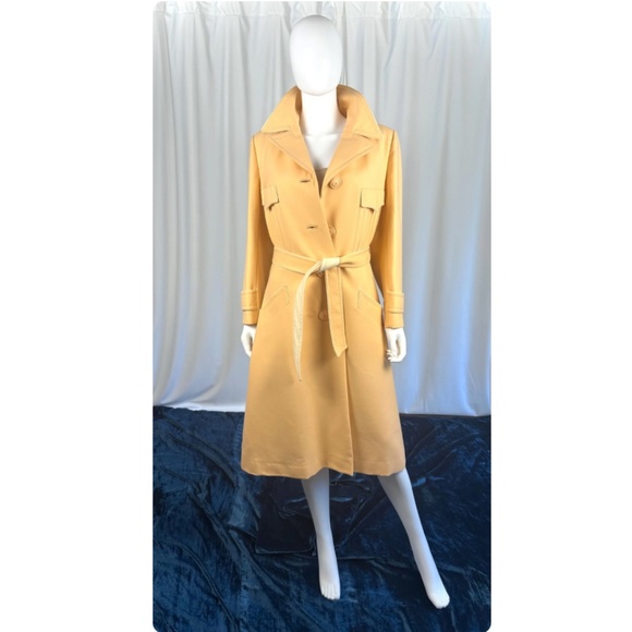 Vintage MCM ‘Monteselli by Primrose of Toronto’ Virgin Wool Trench - M/L - Picture 1 of 10